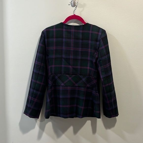 L.A.M.B plaid draped collar blazer 2 - Picture 4 of 4